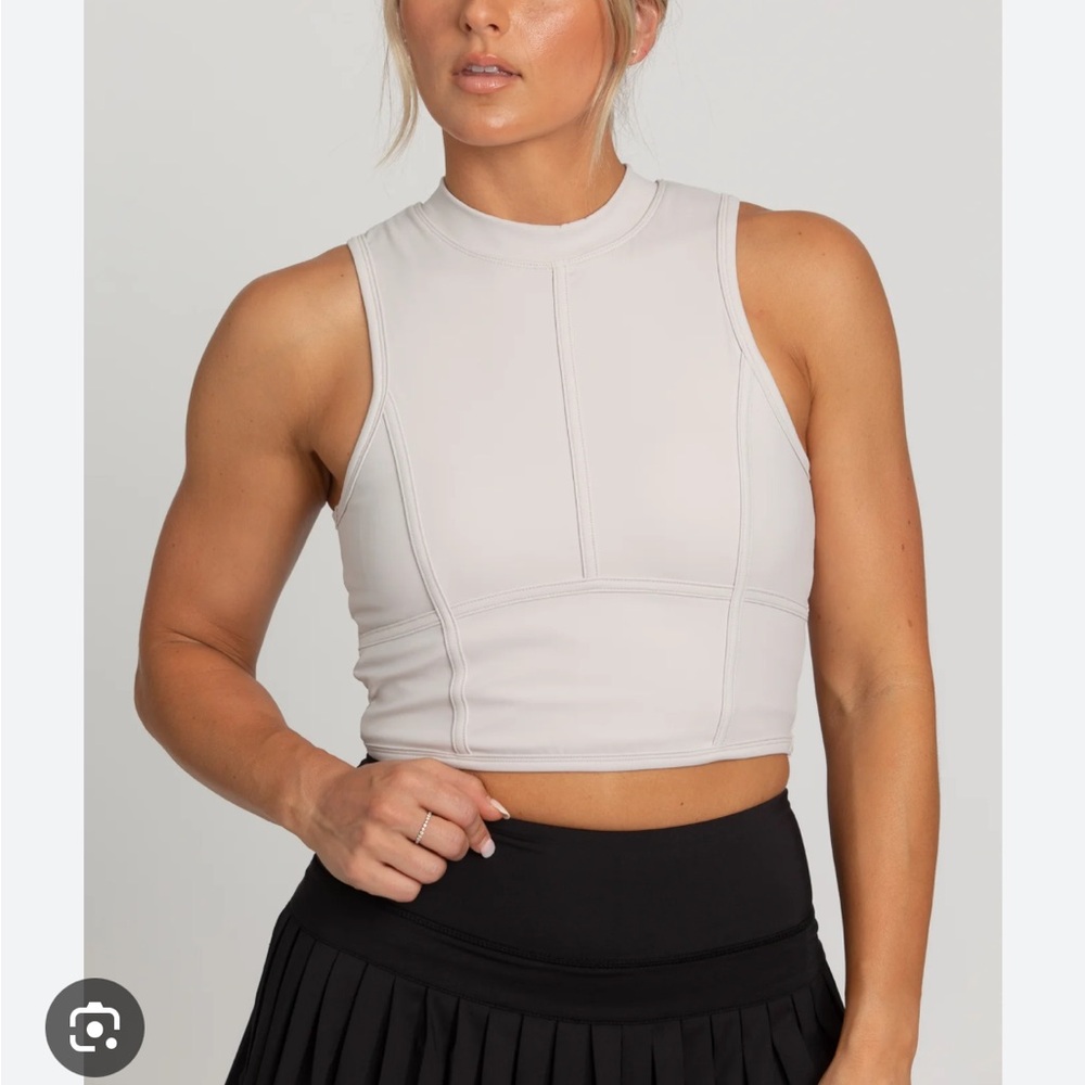 Gold Hinge Smoke sleeveless crop